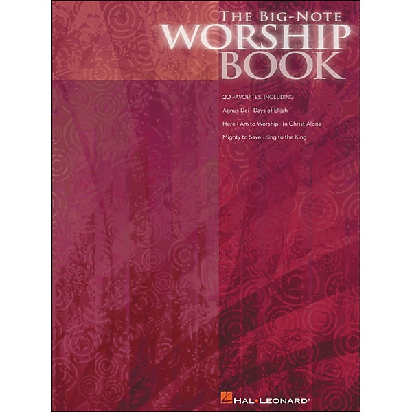 Hal Leonard The Big Note Piano Worship Book