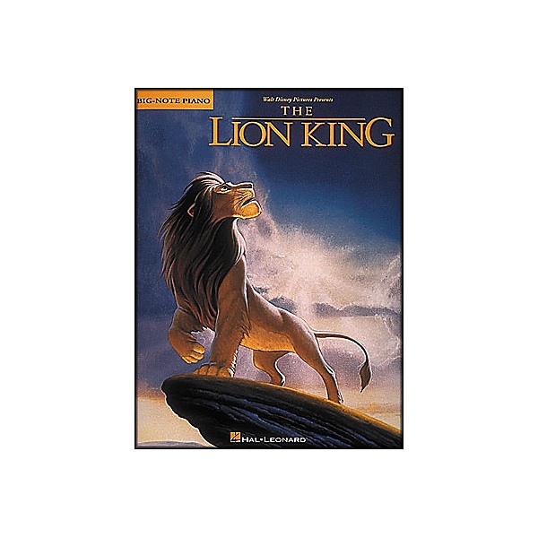 Hal Leonard Lion King for Big Note Piano