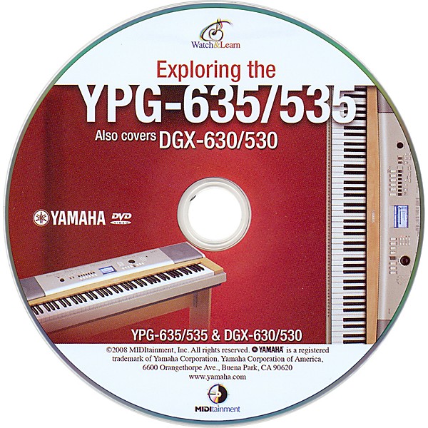 Yamaha YPG-635/535 WATCH & LEARN DVD | Guitar Center