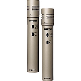 Shure KSM137/SL STEREO Cardioid Condenser (Stereo Pair) Champagne