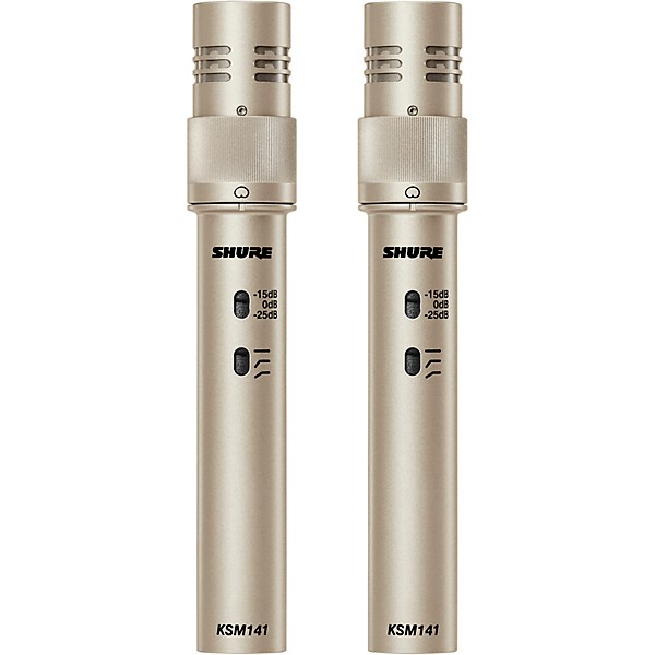 Shure KSM141 Dual Pattern Condenser Mic Champagne