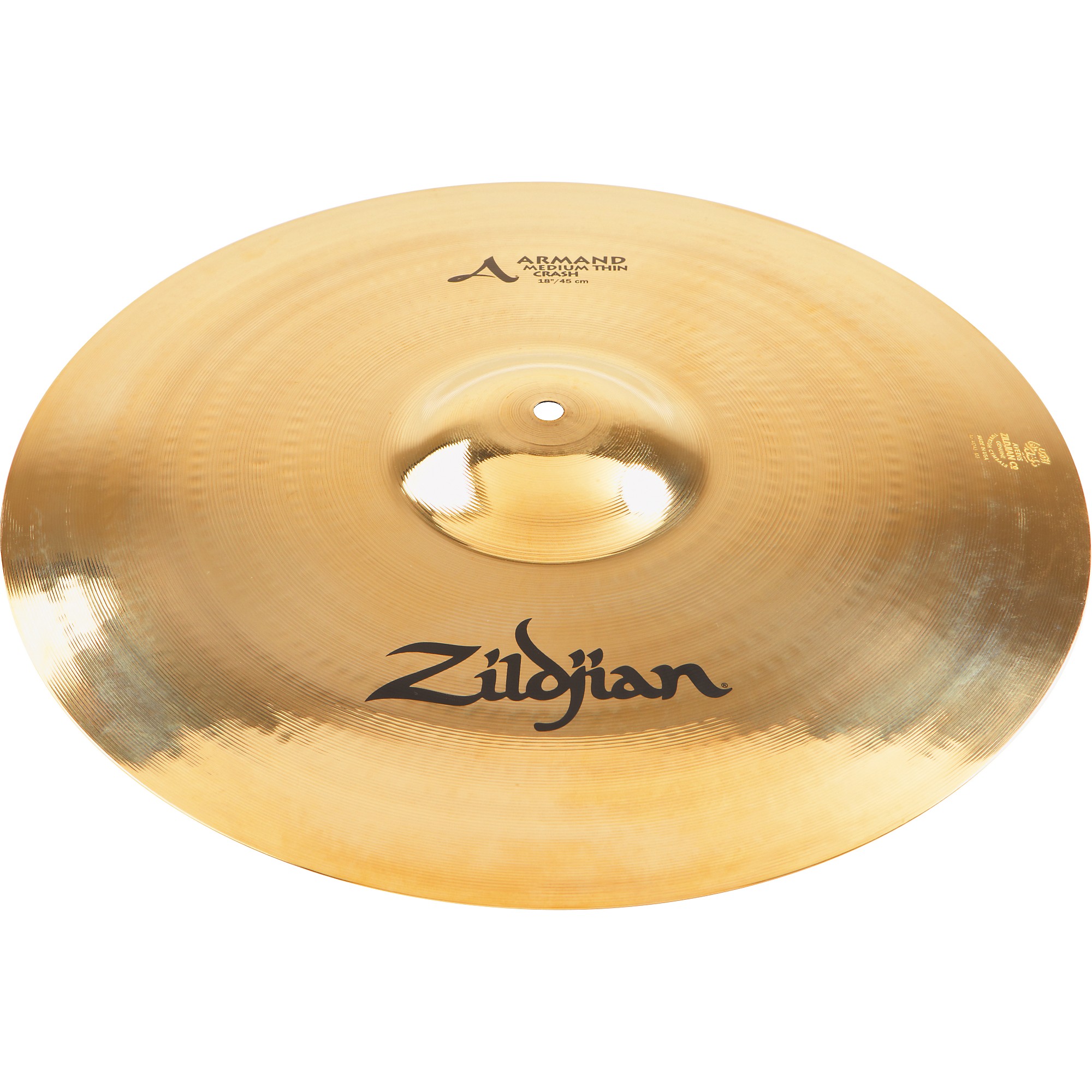 Zildjian Armand Medium Thin Crash Cymbal Brilliant 16 in. | Guitar 