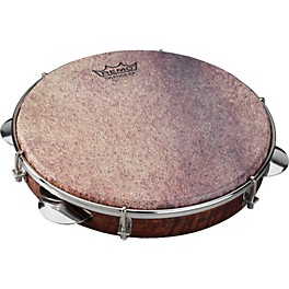 Remo Samba Choro Pandeiro With Chrome Jingles Goat Brown 10 In x 1.78 In