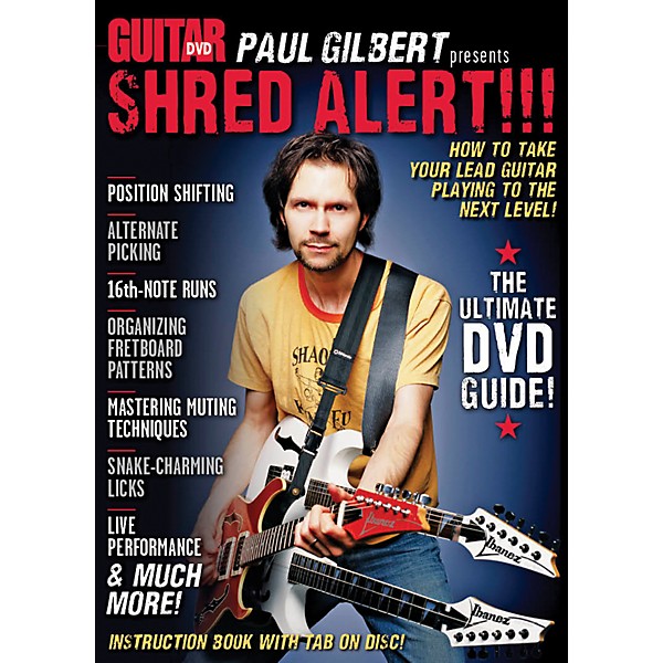 Alfred Guitar World Paul Gilbert presents Shred Alert! DVD