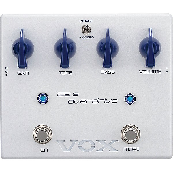 VOX Joe Satriani Ice 9 Overdrive Guitar Effects Pedal White