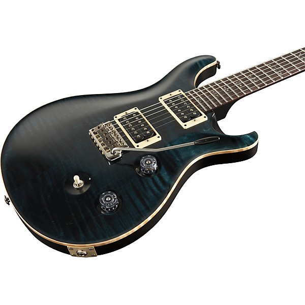 PRS Custom 24 with Wide Thin Neck and Birds Electric Guitar Black Slate