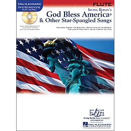 Hal Leonard God Bless America & Other Star-Spangled Songs for Flute instrumental Play-Along Book/CD