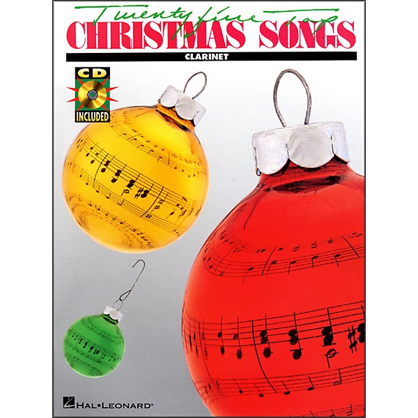 Hal Leonard 25 Top Christmas Songs for Clarinet Book/CD