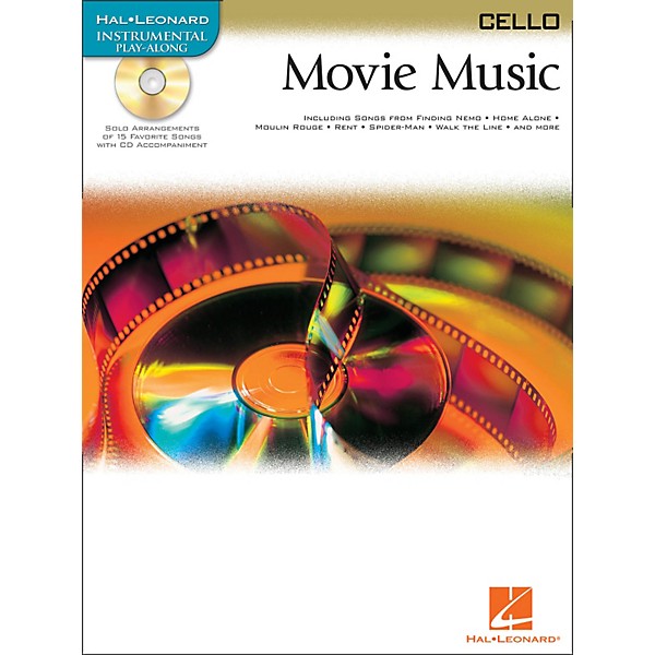 Hal Leonard Movie Music for Cello Book/CD
