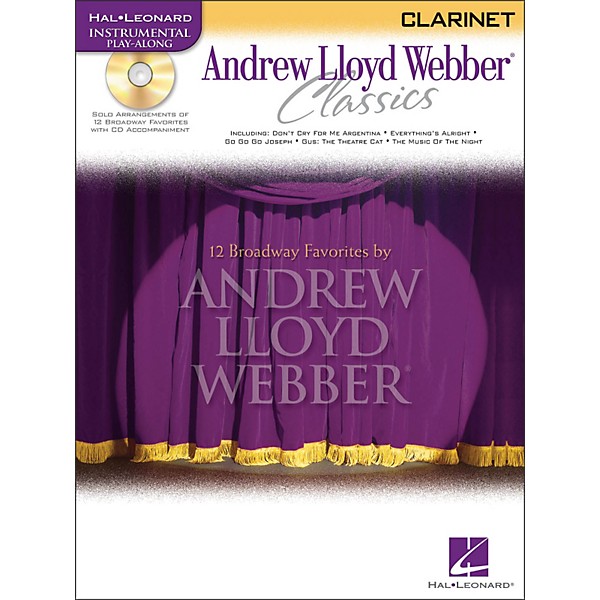 Hal Leonard Andrew Lloyd Webber Classics for Clarinet Book/CD