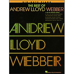 Hal Leonard Best Of Andrew Lloyd Webber - 11 Of His Greatest Songs for Big Note Piano