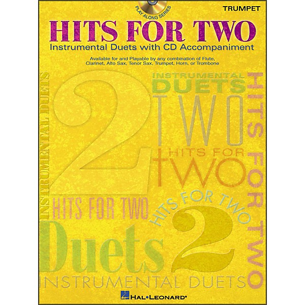 Hal Leonard Hits for Two Instrumental Duets for Trumpet Book/CD