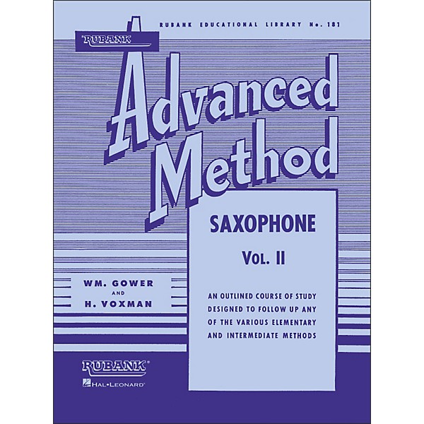 Hal Leonard Rubank Advanced Method for Saxophone Volume 2