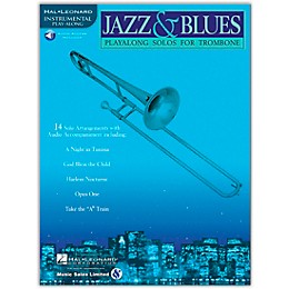 Hal Leonard Jazz And Blues Playalong Solos for Trombone (Book/Online Audio)