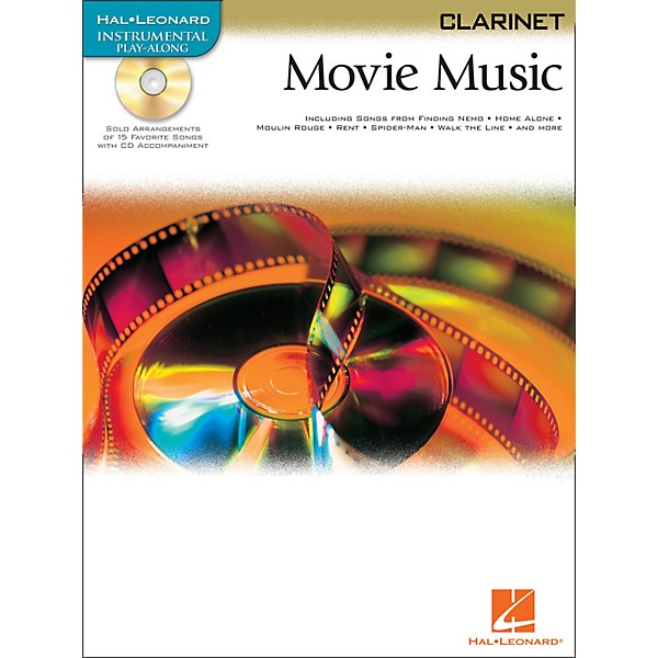 Hal Leonard Movie Music for Clarinet Book/CD