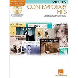 Hal Leonard Contemporary Hits for Violin Book/CD Instrumental Play-Along
