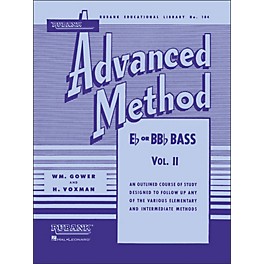 Hal Leonard Rubank Advanced Method for E Flat Or BB-Flat Bass Volume 2