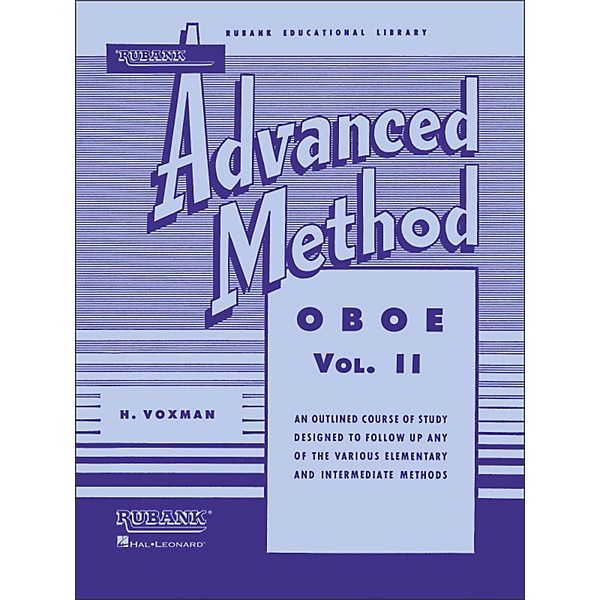 Hal Leonard Rubank Advanced Method for Oboe Volume 2