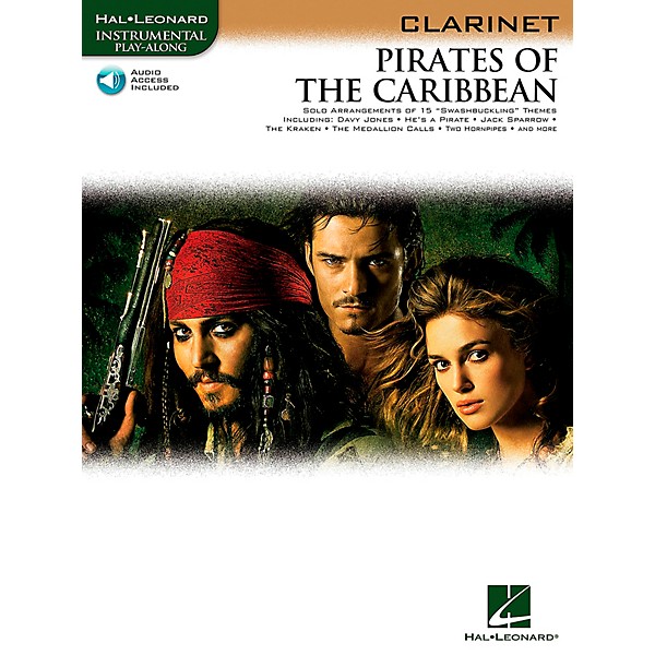 Hal Leonard Pirates Of The Caribbean for Clarinet Instrumental Play-Along Book/Audio Online