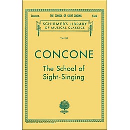 G. Schirmer School Of Sight-Singing - Vocal Practical Method for Young Beginners By Concone