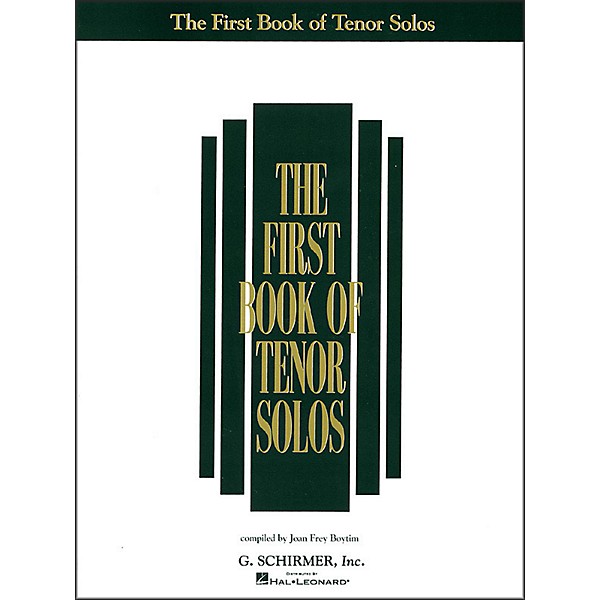 G. Schirmer First Book Of Tenor Solos