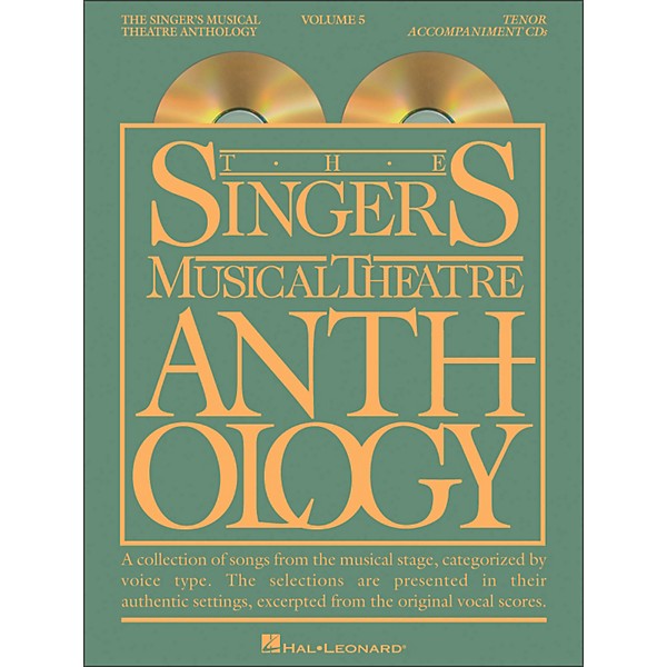 Hal Leonard Singer's Musical Theatre Anthology for Tenor Voice Vol 5 2 CD's Accompaniment