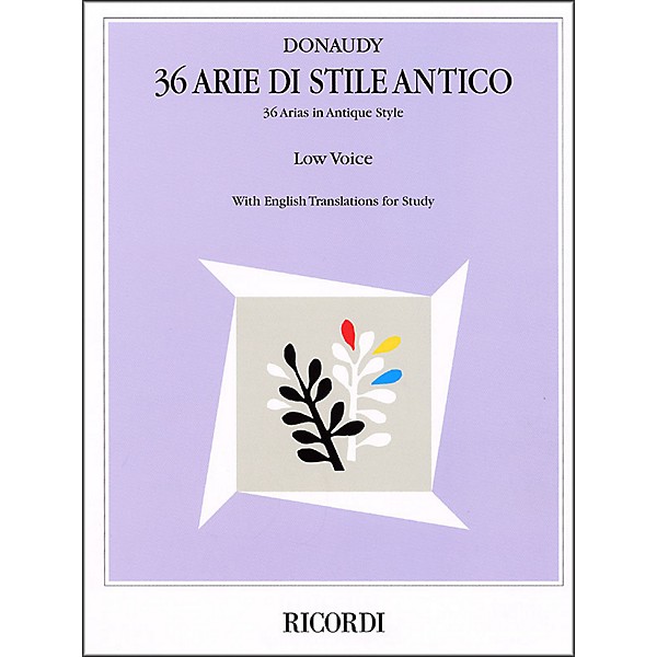 Hal Leonard Donaudy - 36 Arie Di Stile Antico for Low Voice