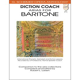 G. Schirmer Diction Coach Arias for Baritone - G Schirmer Opera Anthology Book/2CD's