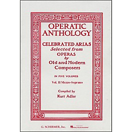 G. Schirmer Operatic Anthology Vol 2 Piano Celebrated Arias Mezzo Soprano