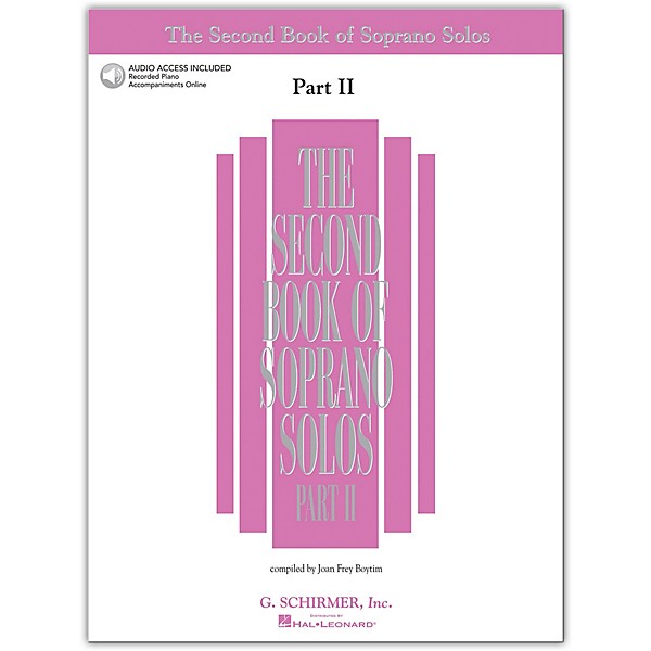 Hal Leonard Second Book/Online Audio Of Soprano Solos Part 2 Book/Online Audio