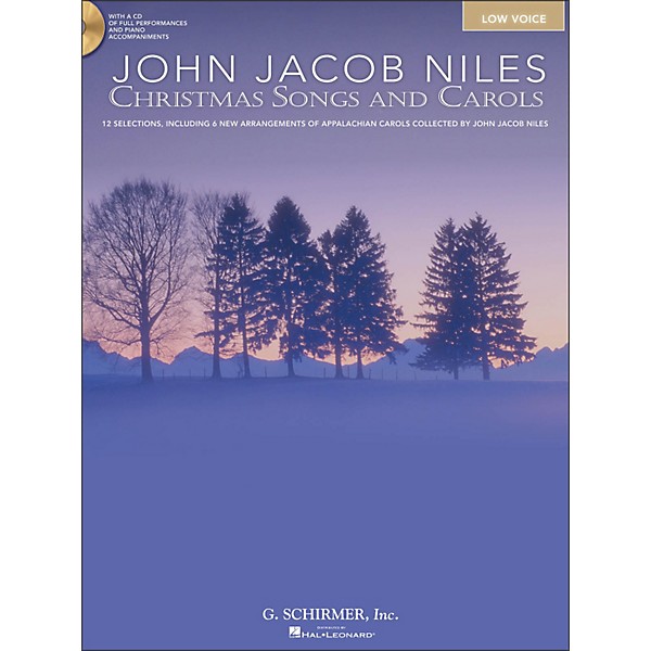 Hal Leonard Christmas Songs And Carols for Low Voice Book/CD