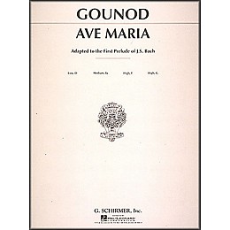 G. Schirmer Ave Maria In F for Medium High Voice By Bach / Gounod