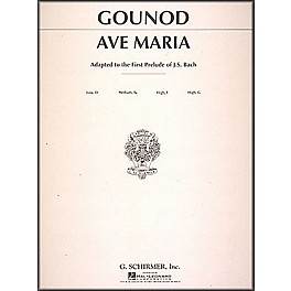 G. Schirmer Ave Maria In F for Medium High Voice By Bach / Gounod