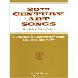 G. Schirmer Twentieth (20th) Century Art Songs Medium Voice for Recital And Study