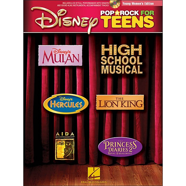 Hal Leonard Disney Pop/Rock for Teens - Young Women's Edition Book/CD
