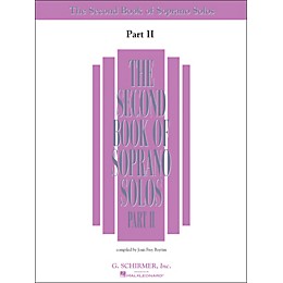 G. Schirmer Second Book Of Soprano Solos Part 2 Book Only