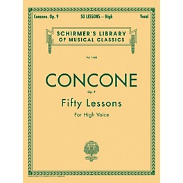 G. Schirmer 50 Lessons, Op. 9 by Concone for High Voice