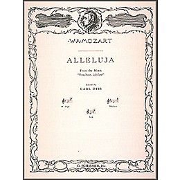 G. Schirmer Alleluja (From Exsultate, Jubilate) for High Voice In F By Mozart