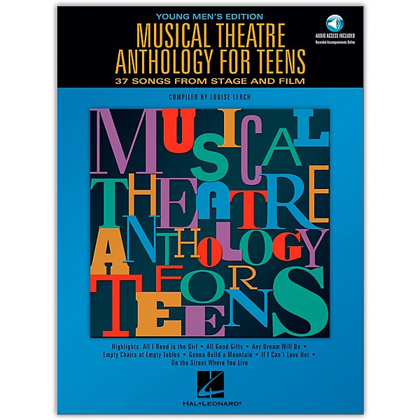 Hal Leonard Musical Theatre Anthology for Teens - Young Men's Edition (Book/Online Audio)