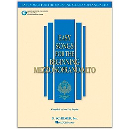 G. Schirmer Easy Songs for The Beginning Mezzo-Soprano / Alto Book/Online Audio