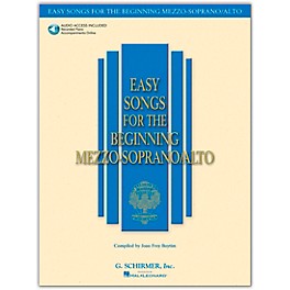 G. Schirmer Easy Songs for The Beginning Mezzo-Soprano / Alto Book/Online Audio