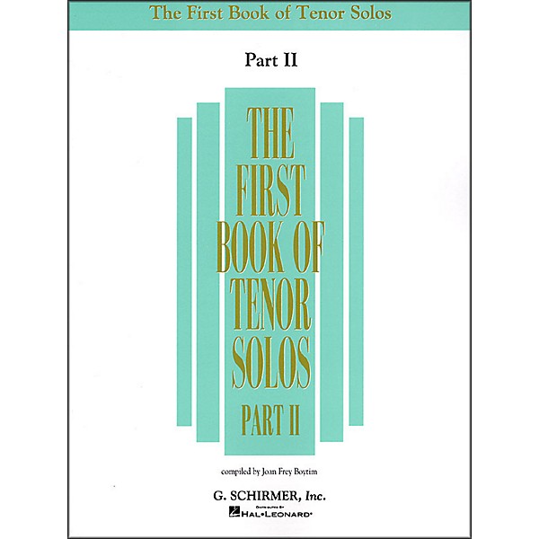 G. Schirmer First Book Of Tenor Solos Part 2