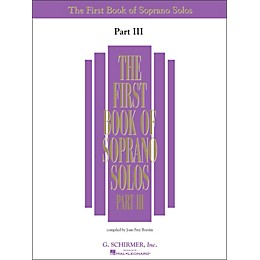 G. Schirmer First Book Of Soprano Solos Part III Book Only