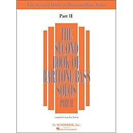 G. Schirmer Second Book Of Baritone  /Bass Solos Part 2 Book Only
