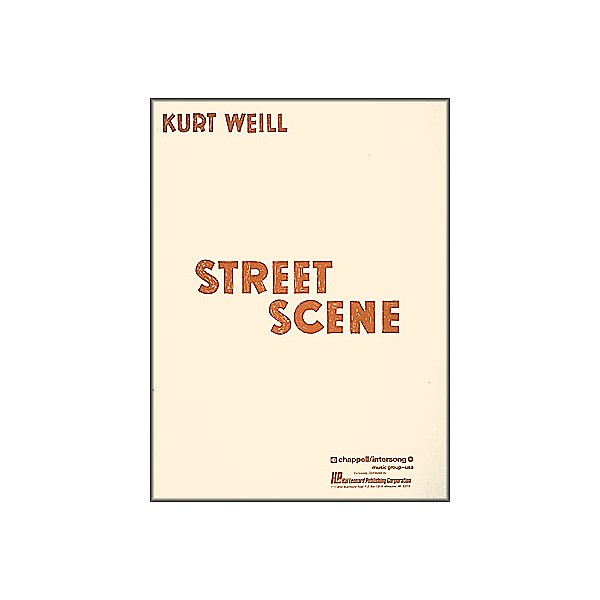 Hal Leonard Street Scene Vocal Score