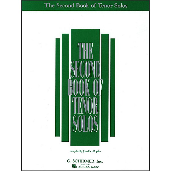 G. Schirmer Second Book Of Tenor Solos