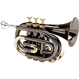 Allora MXPT-5801-BK Black Nickel Series Pocket Trumpet Black Nickel