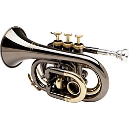 Allora MXPT-5801-BK Black Nickel Series Pocket Trumpet Black Nickel