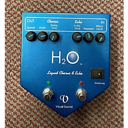 Used Visual Sound H2O Liquid Chorus Echo Effect Processor