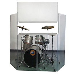 Control Acoustics Acrylic Drum Shield with Removable Front Panel